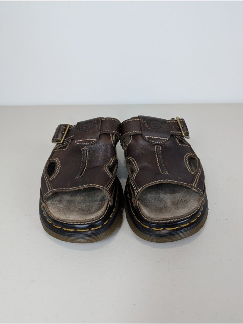 Dr Martens Vintage platform fisherman sandals featuring buckle strap size 7
